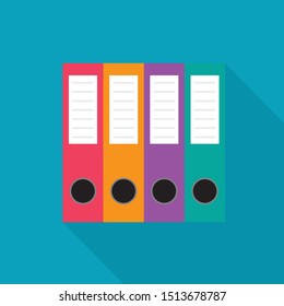 colorful ring bilders icon- vector illustration
