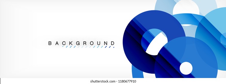 Colorful rings on grey background, modern geometric pattern design. Business or technology presentation design template, brochure or flyer pattern, or geometric web banner