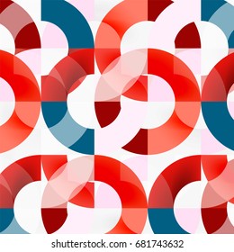 Colorful rings on grey background, modern geometric pattern design. Vector business or technology presentation design template, brochure or flyer pattern, or geometric web banner