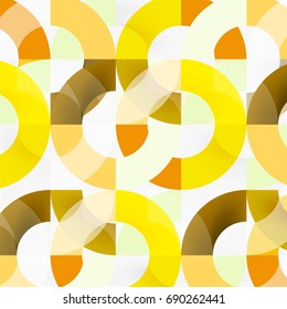 Colorful rings on grey background, modern geometric pattern design. Vector business or technology presentation design template, brochure or flyer pattern, or geometric web banner