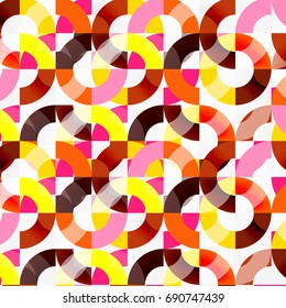 Colorful rings on grey background, modern geometric pattern design. Vector business or technology presentation design template, brochure or flyer pattern, or geometric web banner