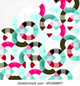 Pretty Abstract Seamless Geometrical Pattern Half Stock Vector (Royalty ...