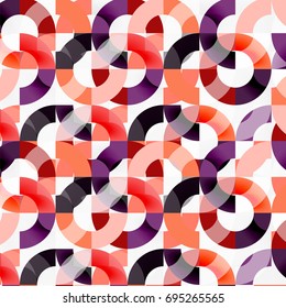 Colorful rings on grey background, modern geometric pattern design. Vector business or technology presentation design template, brochure or flyer pattern, or geometric web banner