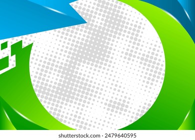 Colorful rings on white background, modern geometric pattern design. Business or technology presentation 
 template, brochure or flyer.  geometric web page banner. dot circle halftone pattern element.