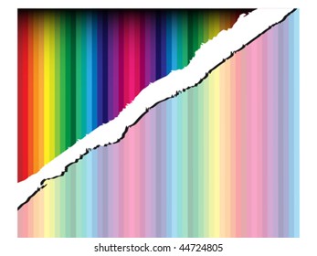 Colorful ripped paper
