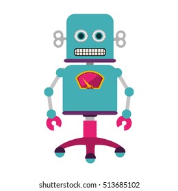 colorful robot design