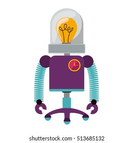 colorful robot design
