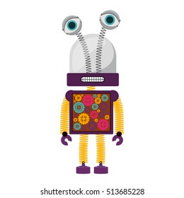 colorful robot design