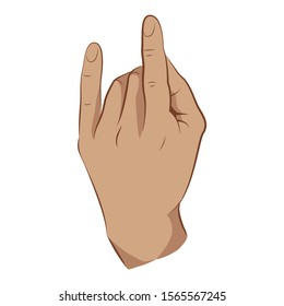 Colorful rock gesture hand in rock sign background vector image rock and Roll hand sign colored illustration