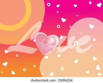 colorful romantic abstract vector