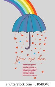 Colorful romantic design in vector