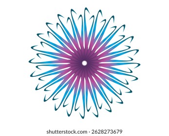 Ilustração vetorial colorida giratória do Fireworks. Hipnose. Ilustração de vetor de flor. Mandala multicolor.