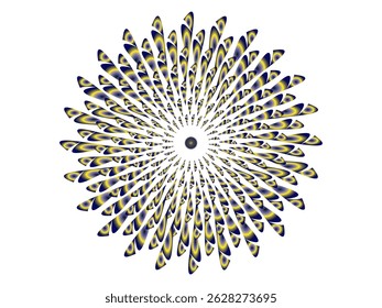Colorful Rotating Fireworks Vector Illustration. Hypnosis. Flower vector illustration. Multicolored mandala.