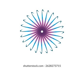 Colorful Rotating Fireworks Vector Illustration. Hypnosis. Flower vector illustration. Multicolored mandala.