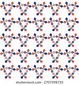 Colorful Rotating Geometric Star Pattern

