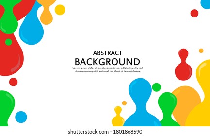 colorful round abstract shape.Abstract shapes composition.