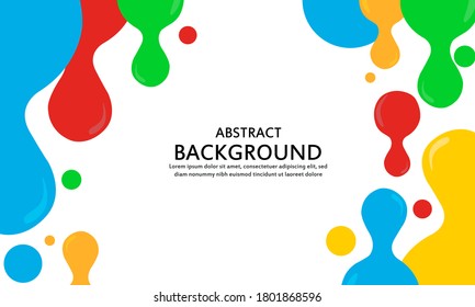 colorful round abstract shape.Abstract shapes composition.