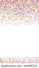 Colorful Round Background White Vector. Circle Fete Illustration. Rainbow Festival. Bright Dot Shrovetide. Polka New Frame.