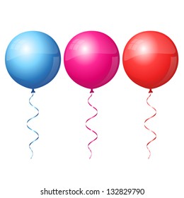 Colorful round balloons