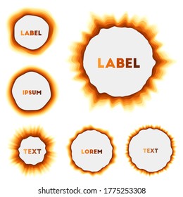 Colorful round banner. Astonishing circular backgrounds. Attractive vector illustration.