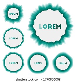 Colorful round banner. Attractive circular backgrounds. Appealing vector illustration.