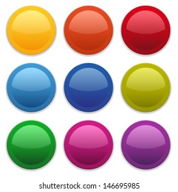 Colorful round buttons