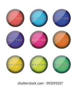 Colorful round buttons