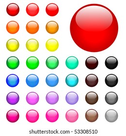 Colorful Round Buttons