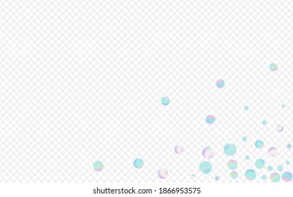 Colorful Round Christmas Transparent Background. Hologram Top Polka Illustration. Happy Background. Colored Effect Banner.