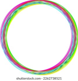 Colorful Round with copy space for your design