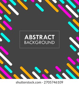 Colorful round diagonal lines abstract pattern background. Dynamic shapes geometric design vector illustration