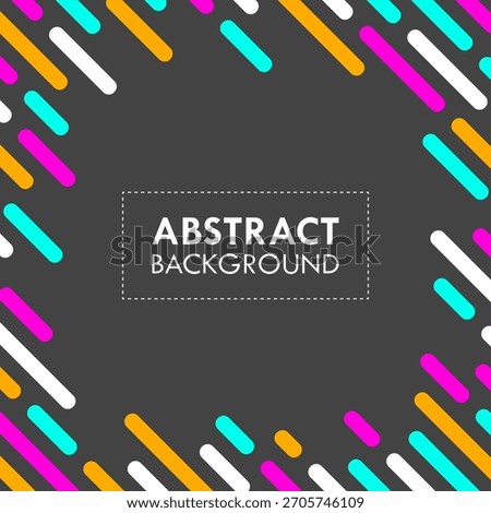 Colorful round diagonal lines abstract pattern background. Dynamic shapes geometric design vector illustration