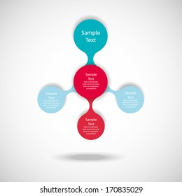 colorful round diagram infographics for presentations