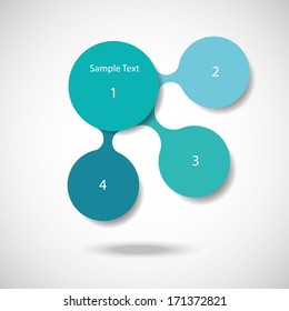 colorful round diagram infographics for presentations