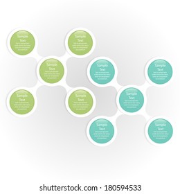 colorful round diagram infographics for presentations