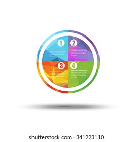 colorful round diagram infographics for presentations
