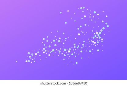 Colorful Round Independence Blue Background. Multicolored Christmas Splash Pattern. Carnaval Wallpaper. Holographic Happy Invitation.