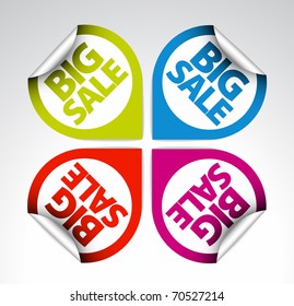 Colorful Round Labels / stickers for big sale