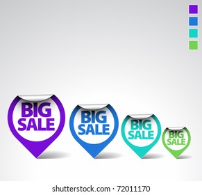 Colorful Round Labels / stickers for big sale