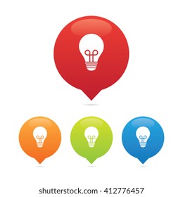 Colorful Round Lightbulb Markers
