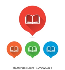 Colorful Round Long Shadow Book Markers