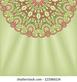 Colorful round ornamental pattern. Interesting solutions for your design