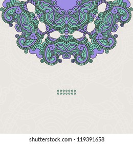 Colorful round ornamental pattern, mosaic vector stained glass. Interesting solutions for your design