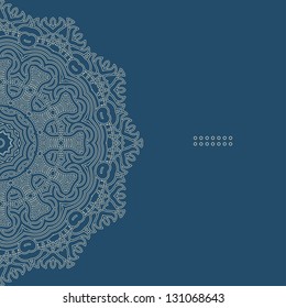Colorful round ornamental pattern, mosaic vector illustration