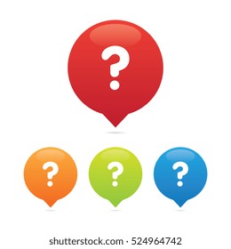 Colorful Round Question Mark Markers