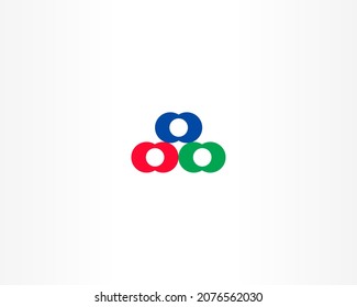 farbiges rundes Vektorlogo-Logo-Symbol