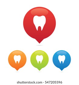 Colorful Round Tooth or Dental Markers