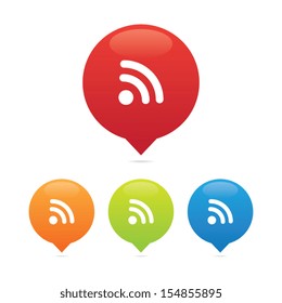 Colorful Round Wireless Network Pins