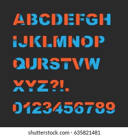 Colorful Rounded Font Set - Vector Typography Design