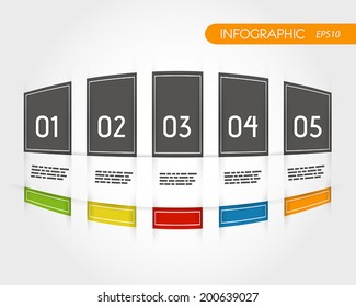 colorful rounded infographics with fringe. infographic concept.